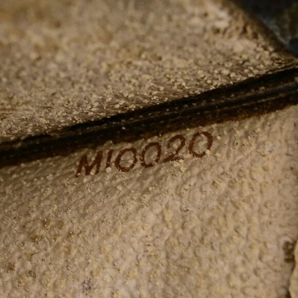 LOUIS VUITTON Logo Sac Plat Hand Tote Bag Monogram Leather Brown - Picture 11 of 16